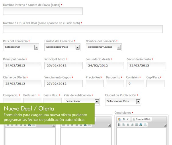 Sitio de ofertas cupones de descuento